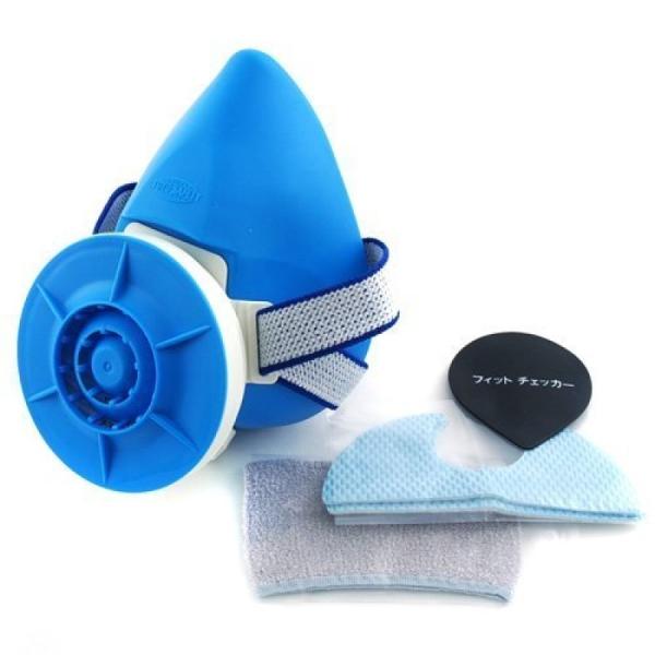 捕集効率平均９９％以上高性能フィルターを使用した取替え式防塵マスク