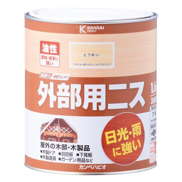 日光や雨に強く、美しいつやを長期保持する油性外部用ニス