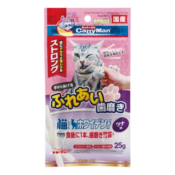 他サイト： 猫ちゃんホワイデント　ストロングツナ味２５ｇの商品画像