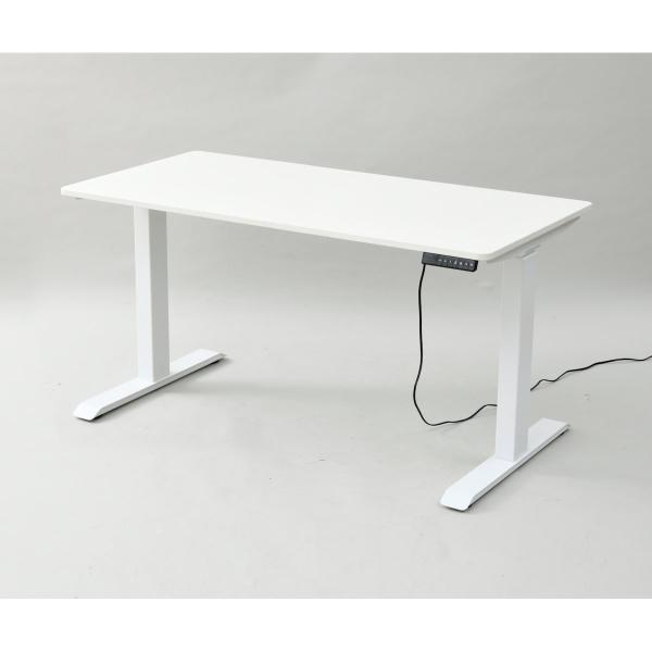 【美品】山善 YAMAZEN 電動昇降 デスク 幅100奥行70 ホワイト 白 山善 電動 昇降デスク メモリー機能付き 2モーター 幅100 奥行70