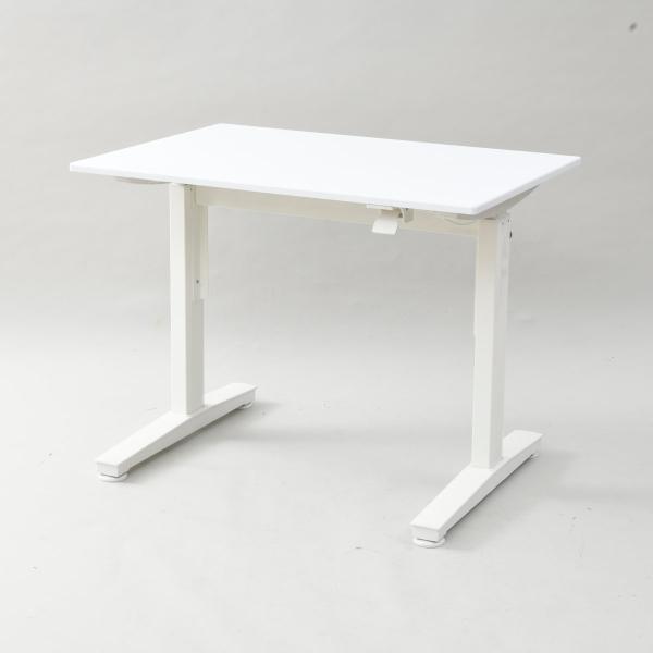 YAMAZAN(山善) レバー式昇降デスク ホワイト 幅100×高さ76〜110×奥行72cm LLD−1070(WH) YAMAZAN(山善) レバー式昇降デスク ホワイト 幅100×高さ76〜110×奥行72cm LLD−1070(WH)