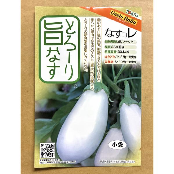 ３袋以上でクーポン割引 とろーり旨なす  種  20粒  茄子 ナス