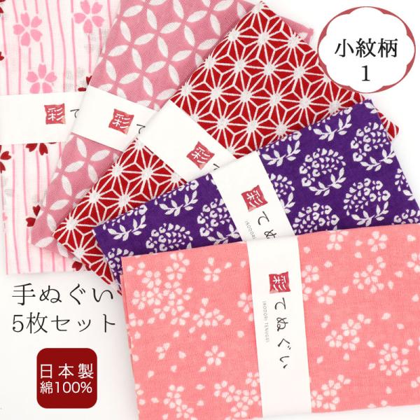 IRODORI 手ぬぐい 5枚セット 小紋柄1セット 日本製 手拭い 剣道 和雑貨