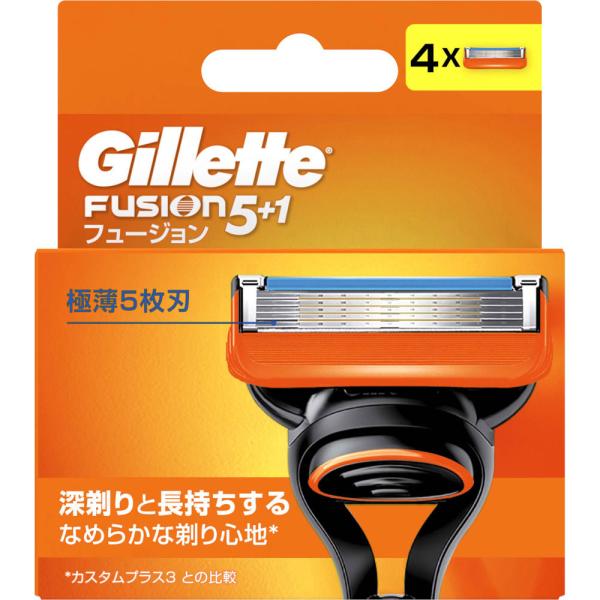（商品重量50ｇ内) 「フュージョン　マニュアル　替刃　４Ｂ　かみそり　ジレット」