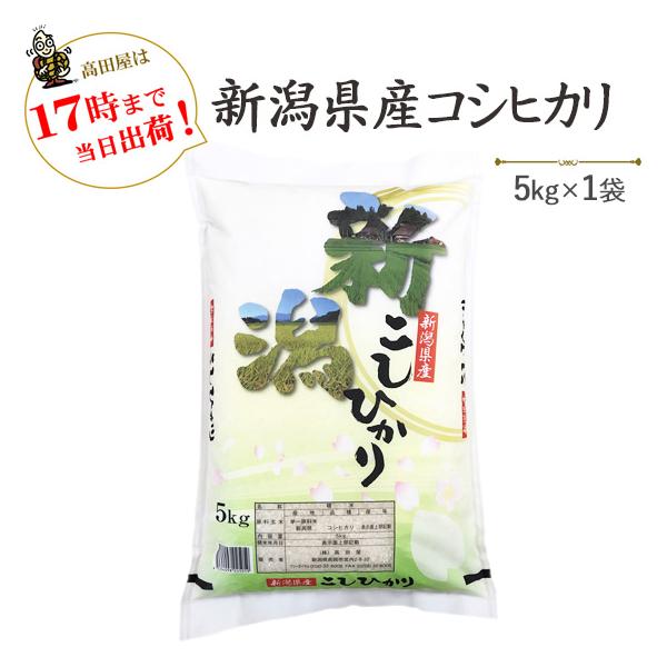 令和５年産　お米 5kg 白米 新潟県産 コシヒカリ　送料無料（一部地域を除く）