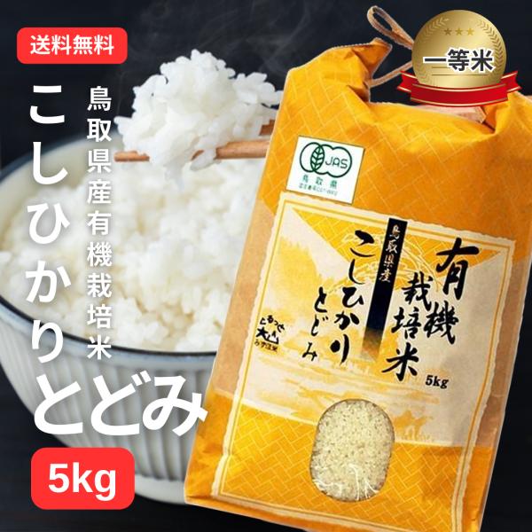 コシヒカリ お米 5kg 有機 こしひかり とどみ 令和6年産 鳥取 コシヒカリ お米 5kg 有機 こしひかり とどみ 令和6年産 鳥取
