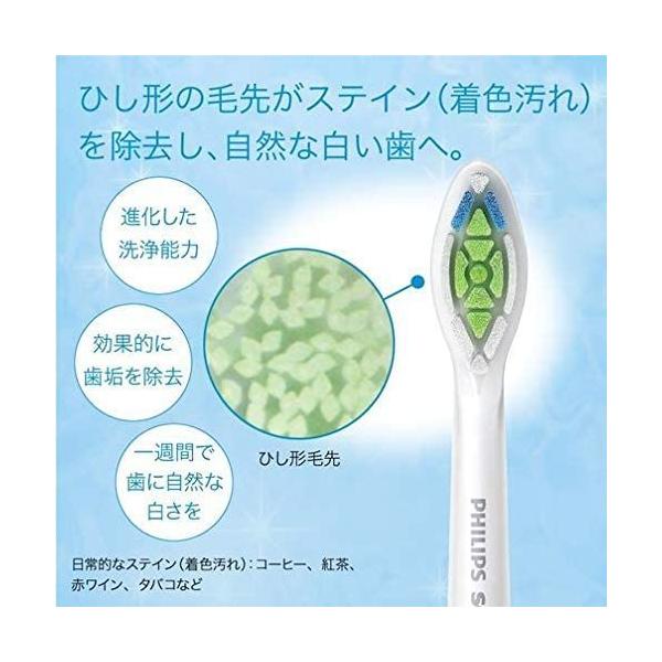 訳あり フィリップス ソニッケアー ステイン除去用 替ブラシ ホワイトプラス ( ダイヤモンドクリーン) ブラシヘッド コンパクトサイズ 1本 純正品 正規品 Wc