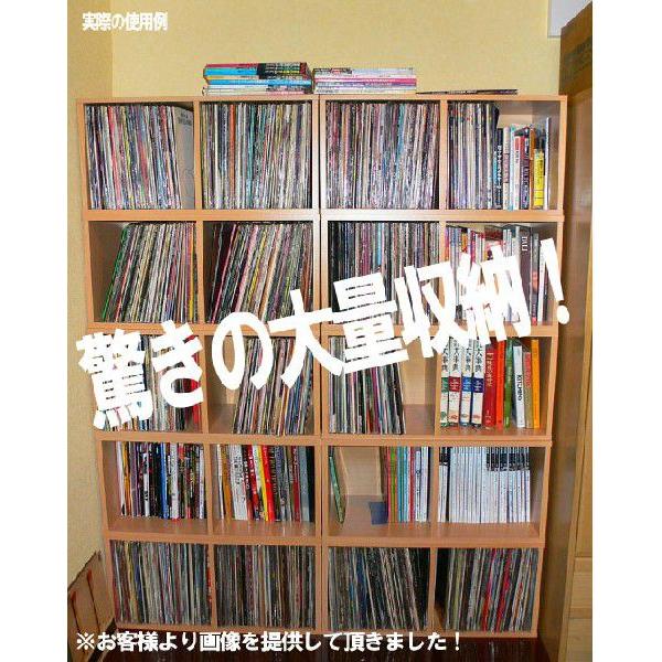 レコードボックス 140枚収納 バイナルボックス 2段 : こものや