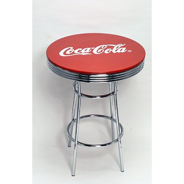 Coca-Cola ロゴ入り円形テーブル ヤマダモール | 【コカ・コーラ】【COCA-COLA】ROUND TABLE