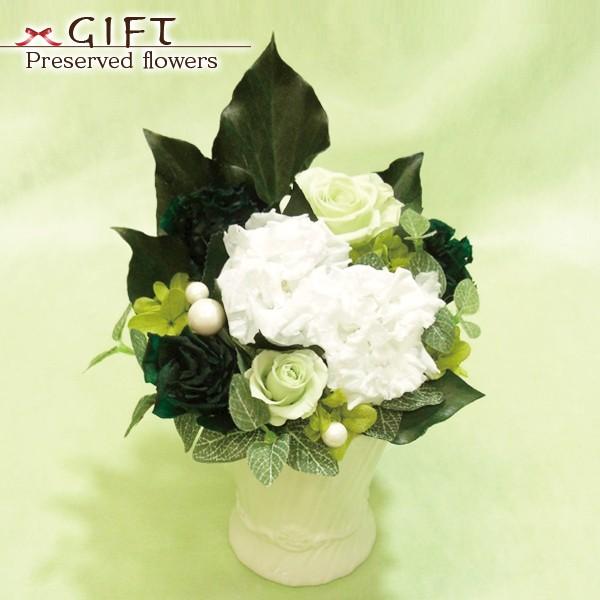 プリザーブドフラワー ギフト ルシアンリトファニーm ホワイトグリーン プレゼント ケース入り アレンジメント Preb 271m01 1g こものや 通販 Yahoo ショッピング