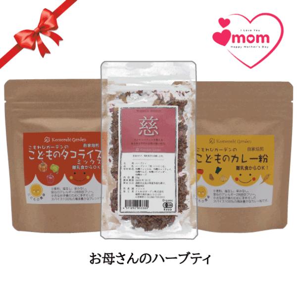 お母さん応援セット　カレーパウダー　子供用カレー　ハーブティ　アレルギー28品目フリー　グルテンフリー　食品添加物不使用　辛みなし　子供用スパイス