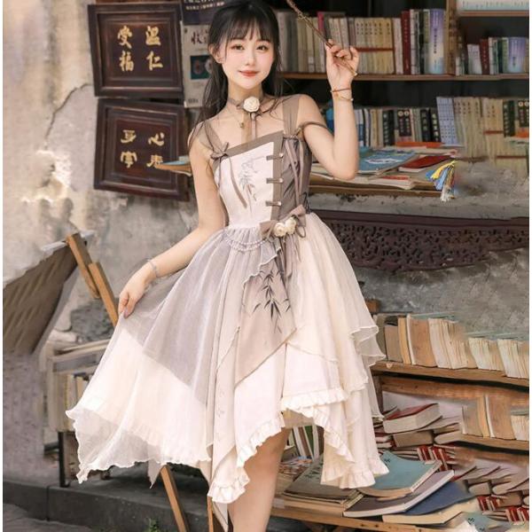 ロココ貴族風ロリータワンピース【商品番号205】