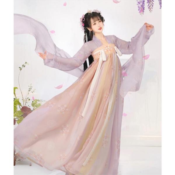 衣装 豪華 華流 プリント中国古代宮廷衣装 唐装漢服 皇后貴妃仮装 中国風 中国古典ダンス衣装 中華ドレス 舞台ステージ衣装 komudoristore_hjy-330811588432832d