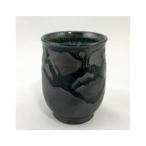 相馬焼　大型湯呑み茶器　陶芸 貫入釉 インテリア工芸品　最大湯呑み kon-tatsu_nky9a5pkap