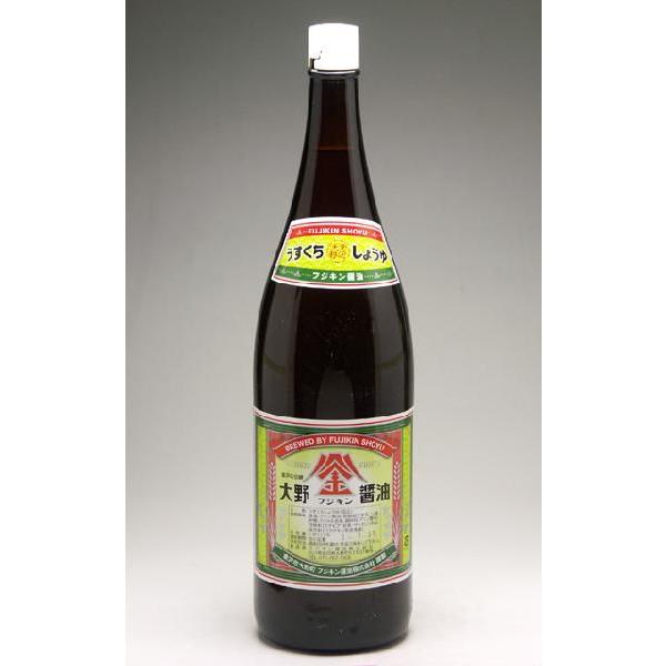 フジキン醤油　淡口（うすくち）1800ml