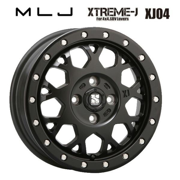 ݌ɗL GGWFC GNXg[J XJ04 Satin Black 16×6.5 +38 4/100 VizC[1{@