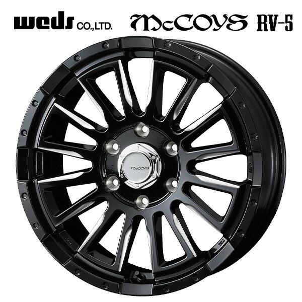 ウェッズ マッコイズ RV-5 ブラックミーリング 18×7 +38 6/139.7 106 