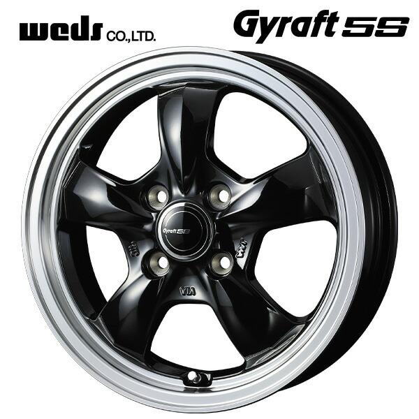 WEDS（ウェッズ） グラフト 5S ブラックリムポリッシュ 12×4 +43 4/100