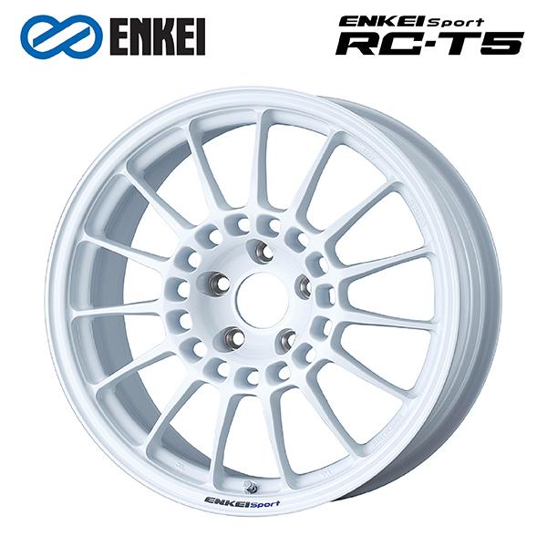 エンケイ エンケイスポーツ RC-T5 White 18×8 +35 5/114.3 60新品ホイール1本　