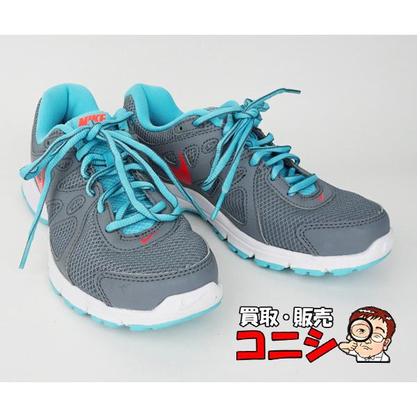 神戸の質屋 Nike ナイキ レボリューション ランニングシューズ 0 23 5cm グレー 水色 メッシュ素材 送料無料 H0490y H0490y 質ショップ コニシ 通販 Yahoo ショッピング