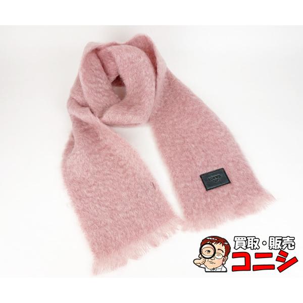 神戸の質屋】【LOEWE/ロエベ】マフラー モヘア ウール ピンク  