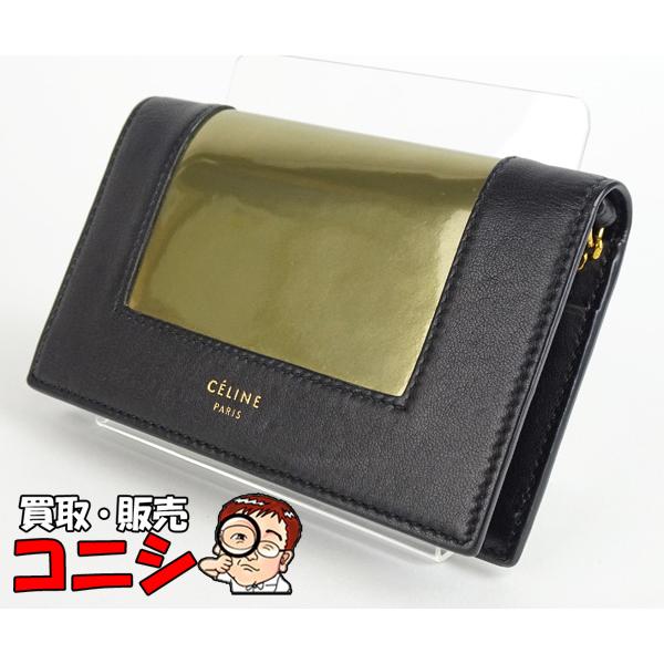 CELINE 【神戸の質屋】【CELINE/セリーヌ】二つ折り財布 コンパクト 