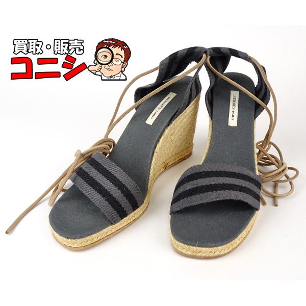 神戸の質屋】【HERMES/エルメス】ヒール サンダル 靴 レディース