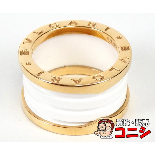 6EM12 BVLGARI ブルガリ 指輪 リング K18 金ビーゼロワンリング ビー・ゼロワン 【質コニシ】【BVLGARI/ブルガリ】ビーゼロワン