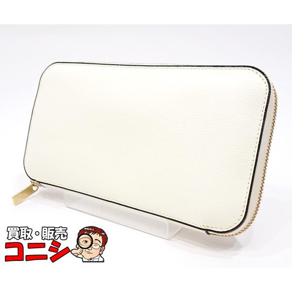 Valextra ヴァレクストラ 長財布 ラウンドファスナー レザー ホワイト Valextra 【質コニシ】【Valextra/ヴァレクストラ】ラウンド