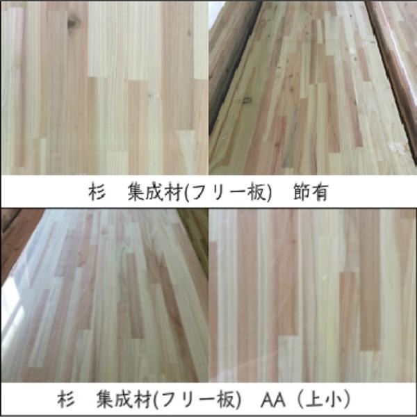 杉 集成材 節有 2000×600×25(mm) 2枚セット フリー板 DIY 木材 材料 棚 lsf600025002ちょっとwood