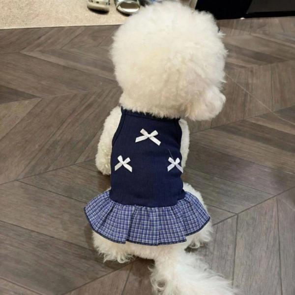 犬 服 犬服 かわいい ドッグウェア サイズ XS〜XXL オールシーズン 可愛い おしゃれ 犬洋服 犬用服 女の子 男の子 ボーダー ストライプ スカート付き スカート