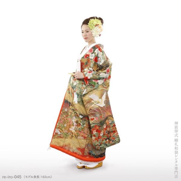 色打掛 紋付レンタルフルセット 相良秋草絵巻 Re Iro 045 色打掛