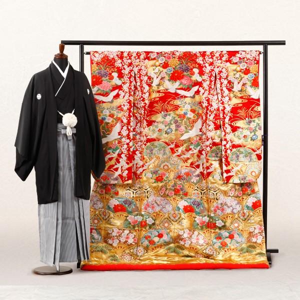 色打掛 紋付レンタルフルセット 聚宝青海文 Re Iro 5 色打掛