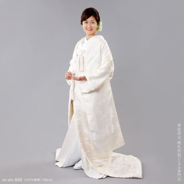 白無垢 紋付レンタルフルセット 群鶴ラメ Re Shi 042 しろむく結婚式