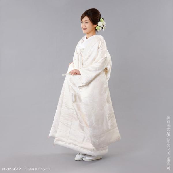 白無垢 紋付レンタルフルセット 群鶴ラメ Re Shi 042 しろむく結婚式