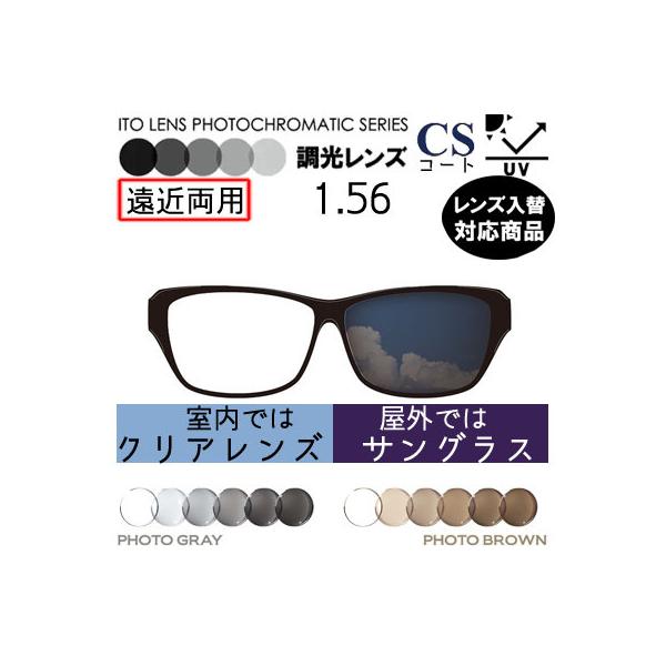 メーカー：イトーレンズレンズ名：FFiQ56(ワイド型)/FFitec56（バランス型）屈折率：1.56設計：内面累進設計累進帯：11ｍｍ・13ｍｍ・15ｍｍコート：標準CSコート（撥水+ハードマルチコート）UVカット：標準仕様各種、お手持...