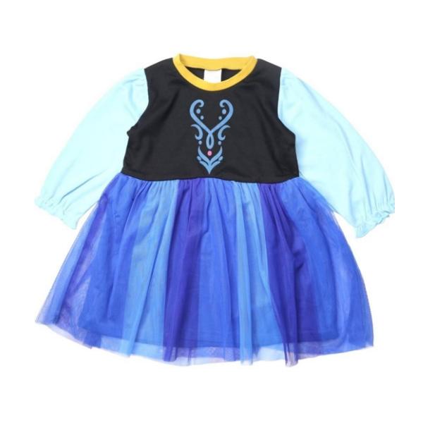 Disney プリンセス アナ雪 アナ アナと雪の女王 長袖ワンピース 95 100