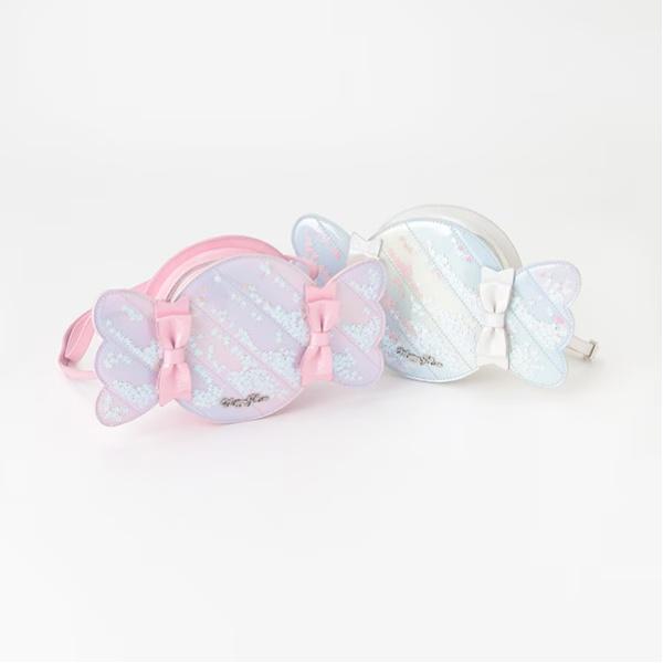 mezzo piano メゾピアノ キャンディ型 ショルダーバッグ りぼん かばん