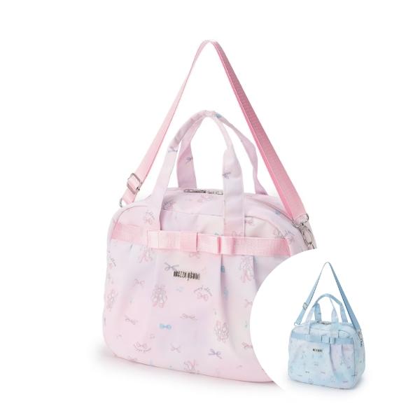 新品タグ付き♡mezzo piano♡バレエ バッグ mezzo piano メゾピアノ バレエ柄 ボストンバッグ 容量約13L かばん