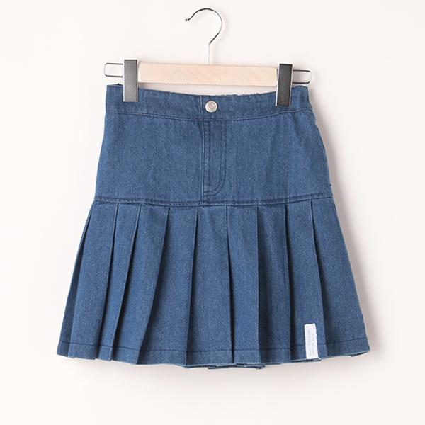 LOVETOXIC Lovetoxic ラブトキシック デニム切替プリーツスカパン SS  