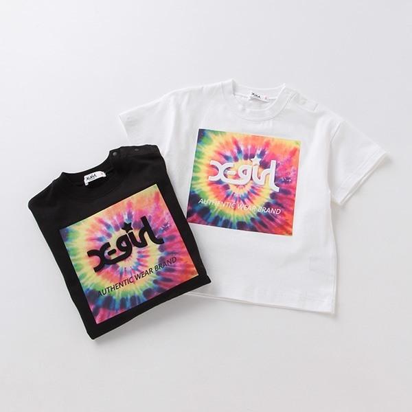 X Girl Stages エックスガール ステージス タイダイロゴ半袖tシャツ 90 100 110 1 130 140cm ベビー キッズ ジュニア こにゃんこ Brand Kid S 通販 Yahoo ショッピング