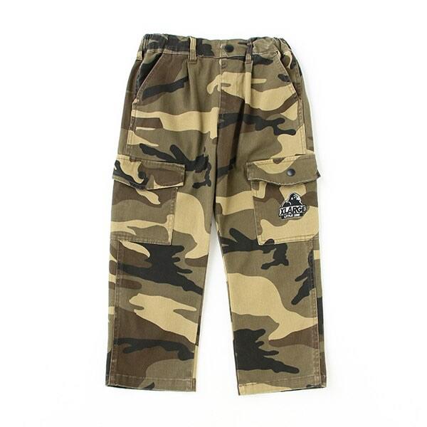 XLARGE KIDS エクストララージ キッズ 迷彩柄カーゴパンツ 90 XLARGE KIDS エクストララージ キッズ 迷彩柄カーゴパンツ 90