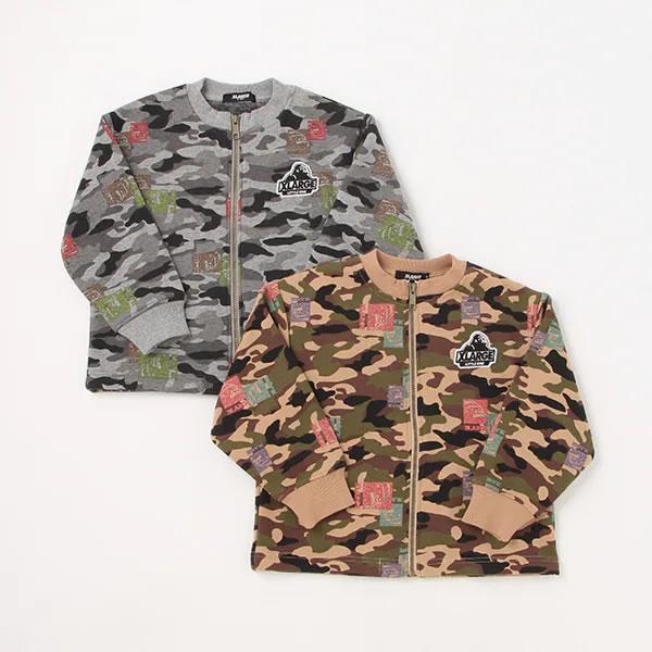 XLARGE KIDS エクストララージ キッズ 【WEB限定】カモフラスタンプZIP 