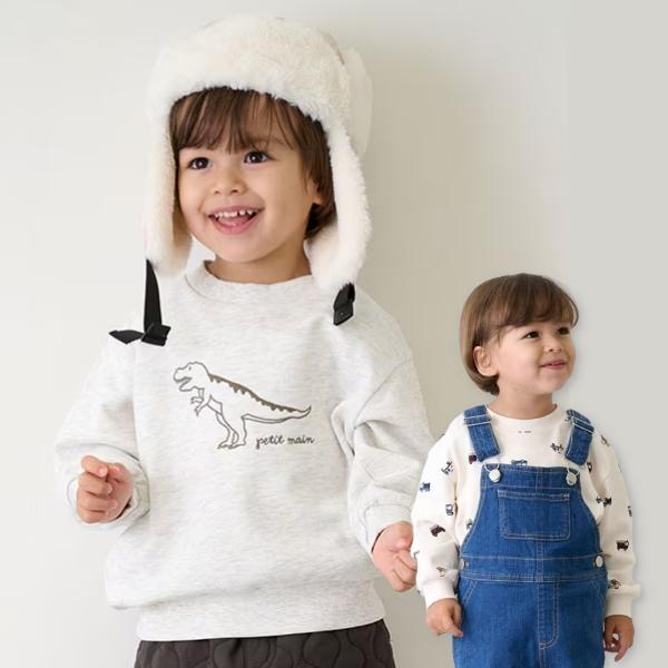 petit main プティマイン プティプラ BOYSトレーナー 長袖 80 90 100