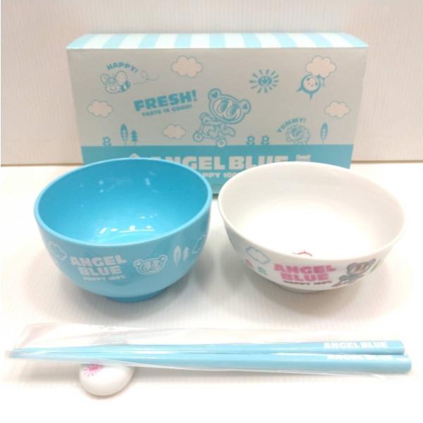エンジェルブルー ANGELBLUE ナカムラくん ノベルティ 茶碗 お椀 お箸