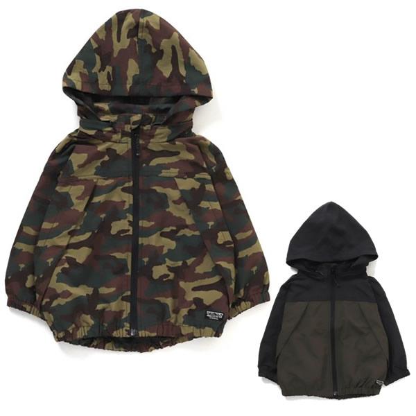 F.O.KIDS（エフオーキッズ） シェルパーカー 迷彩柄 グレー 80 90 95