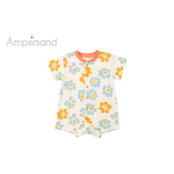 定価　2,000円(税別)ブランド：アンパサンド　サイズ：60cm60cm/着丈38.5　身幅26　肩幅24　袖丈7.5  袖口幅10 前股上31.8 腰幅29.5 足口幅11cm素材:天竺本体：綿100%衿ぐり部分：綿95% ポリウレタン...