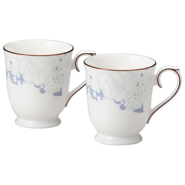 ナルミ NARUMI ローズ・ブランシェ Rose Blanche ペアマグカップ 約