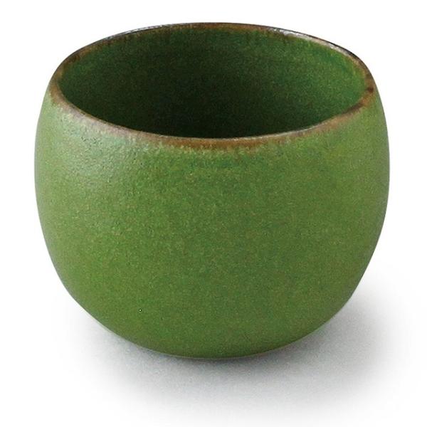陶器 緑と茶色 美濃焼 日本製 翠 Sui 丸碗 翠うぐいす 288046 おしゃれ マルチ