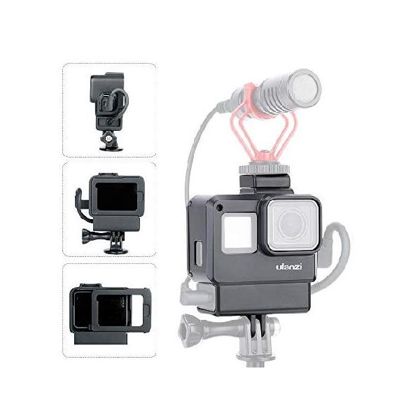 Vlogging GoPro Hero 7/6/5用保護ケース コールドシューマウントマイク  